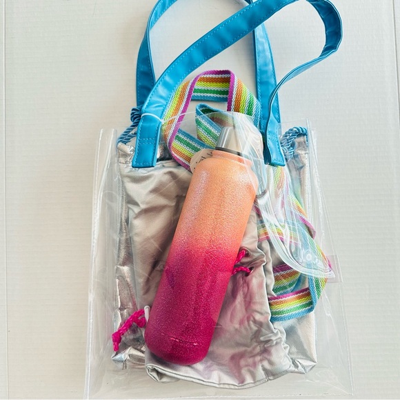 Wonder Nation Women's GRL PWR 11" Clear Tote, backpack & Water Bottle NEW - Picture 10 of 15